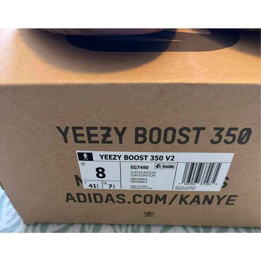 Adidas Yeezy Size 8 Boost 350 V2 Clay Men Used EG7490